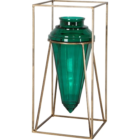 Ariga Emerald Green Vase